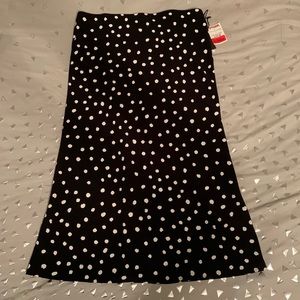 Black Printed Skirt by Rachel Zoe